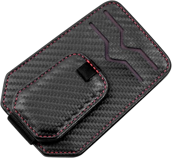 Car Sunglass Holder, Multifunctional Eyeglasses Ticket Credit Card Clip and Bills Storage Pocket, Universal Auto Interior Accessories