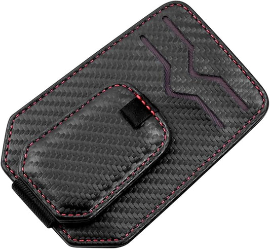 Car Sunglass Holder, Multifunctional Eyeglasses Ticket Credit Card Clip and Bills Storage Pocket, Universal Auto Interior Accessories